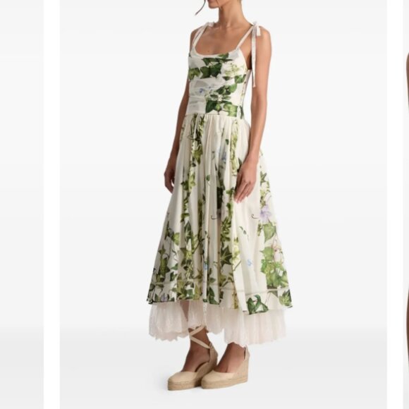 Alice and Olivia HAVEN FLARED MIDI DRESS - Picture 5 of 6